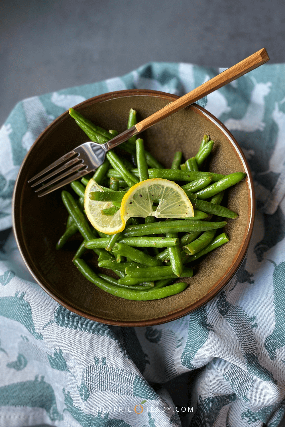 warmer grüner Bohnensalat - The Apricot Lady